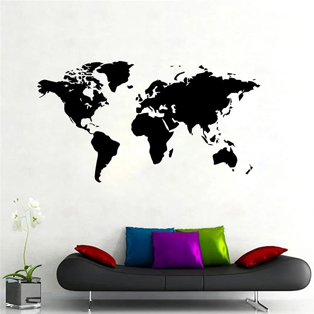 Naklejki ścienne fototapeta naklejka mapa świata dla domu salon naklejki dekoracyjne sypialnia tapeta z dekorem Mural 116x212 cm)