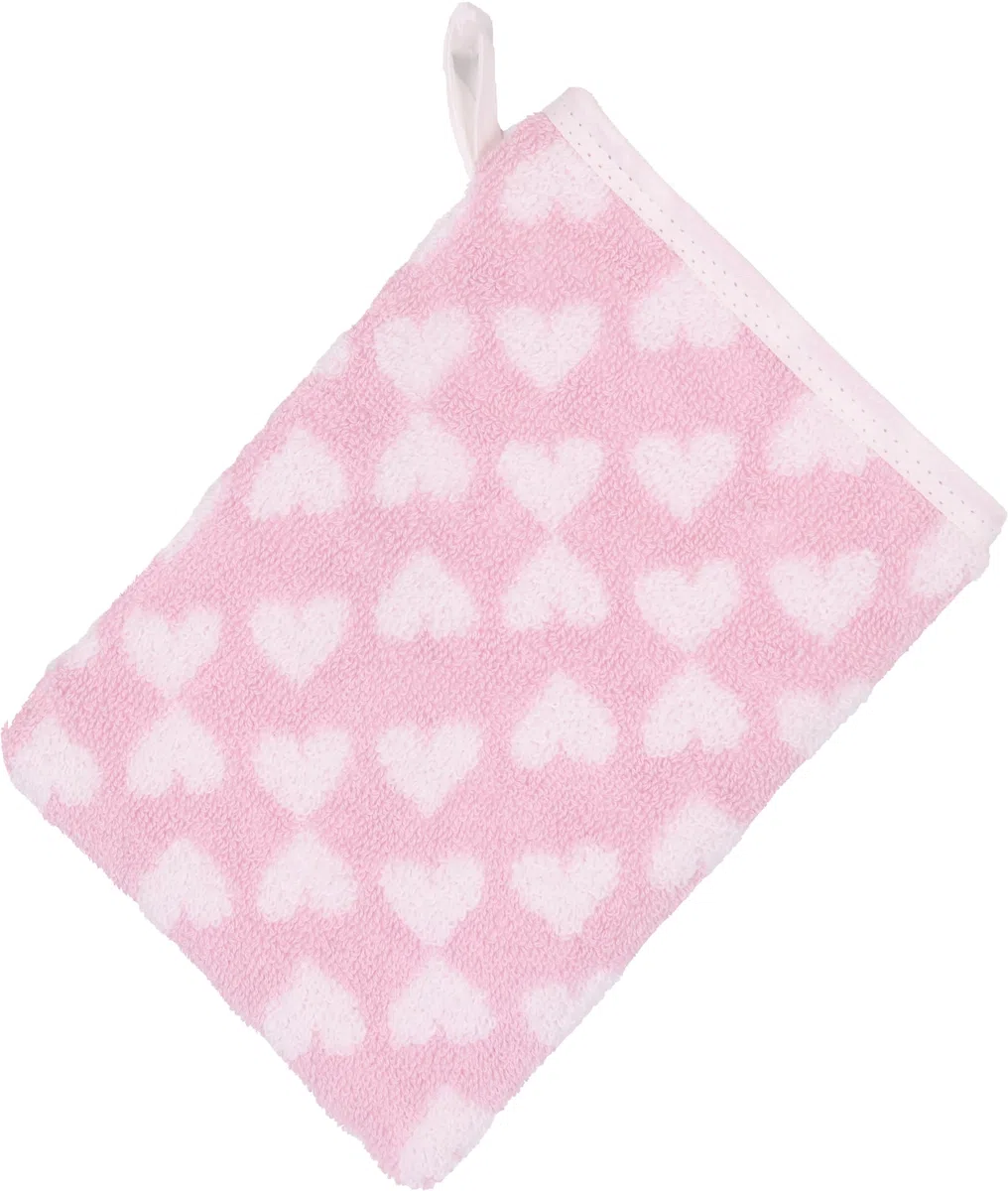 Betz 3-częściowy ręcznik kąpielowy z kapturem 85 x 85 cm zestaw niemowlęcy serce II 100% bawełna 1 ręcznik kąpielowy 1 śliniaczek 1 rękawica do mycia dla dzieci kolor różowy