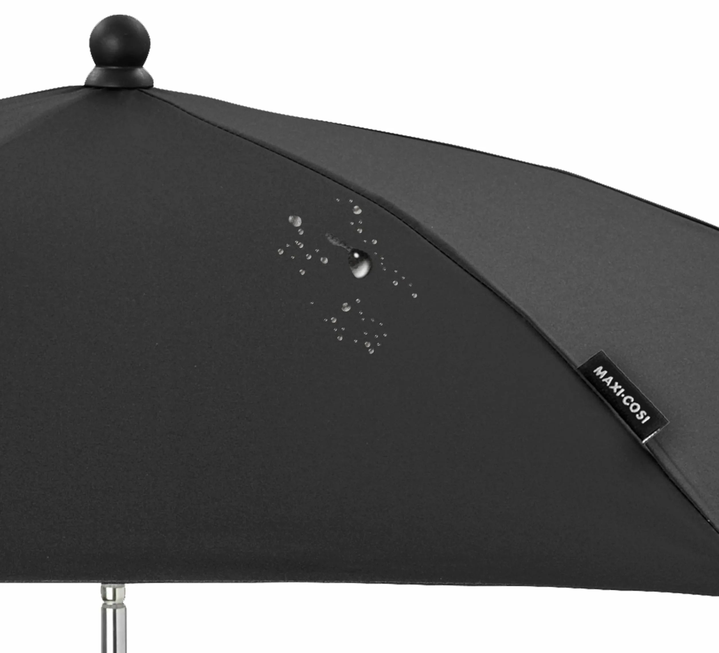 Maxi-Cosi Parasol, Parasol, stylowy i praktyczny do wszystkich wózków Maxi-Cosi i nie tylko, z ochroną UV 50+ i uniwersalnym mocowaniem Czarny Essential