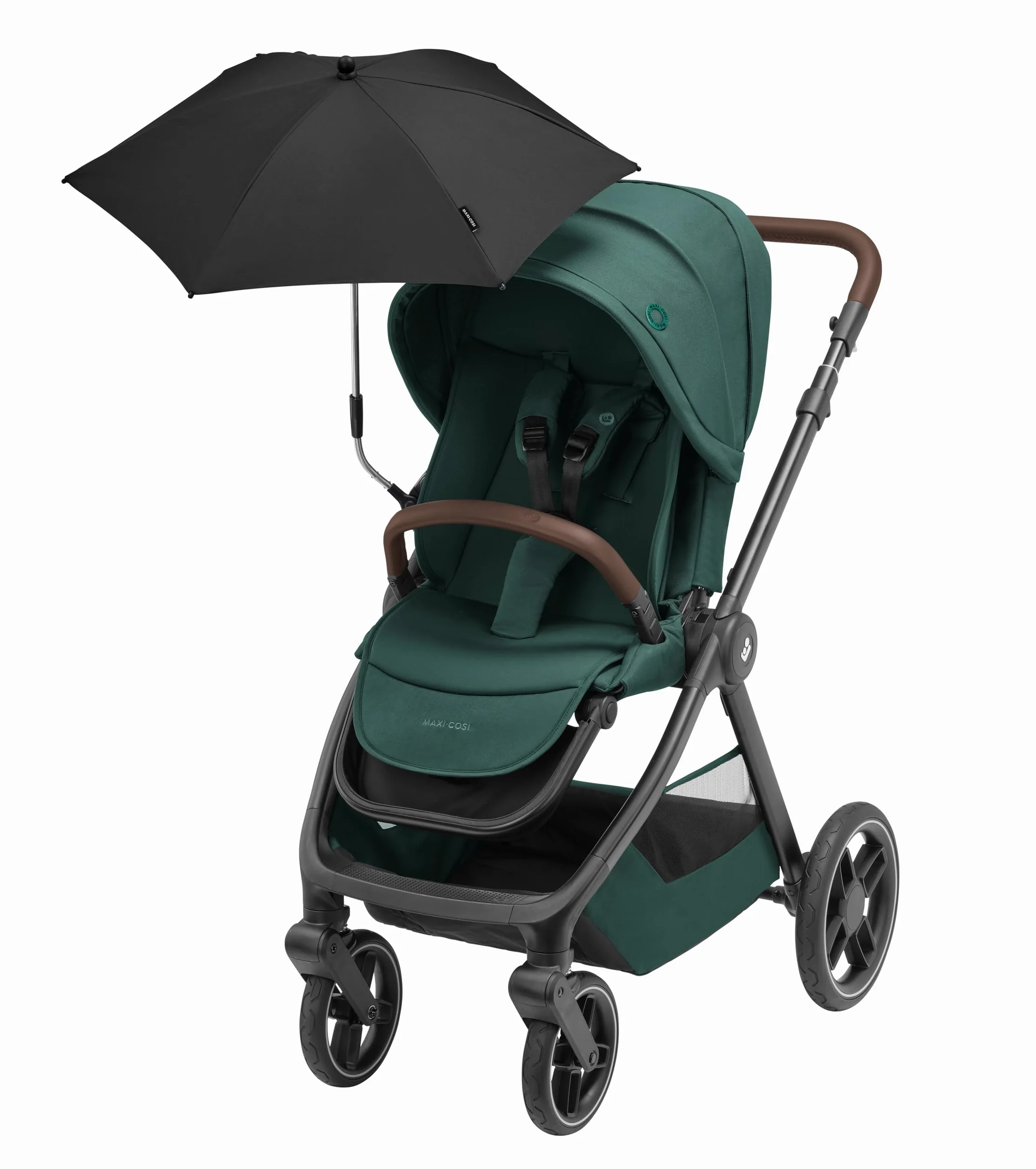 Maxi-Cosi Parasol, Parasol, stylowy i praktyczny do wszystkich wózków Maxi-Cosi i nie tylko, z ochroną UV 50+ i uniwersalnym mocowaniem Czarny Essential