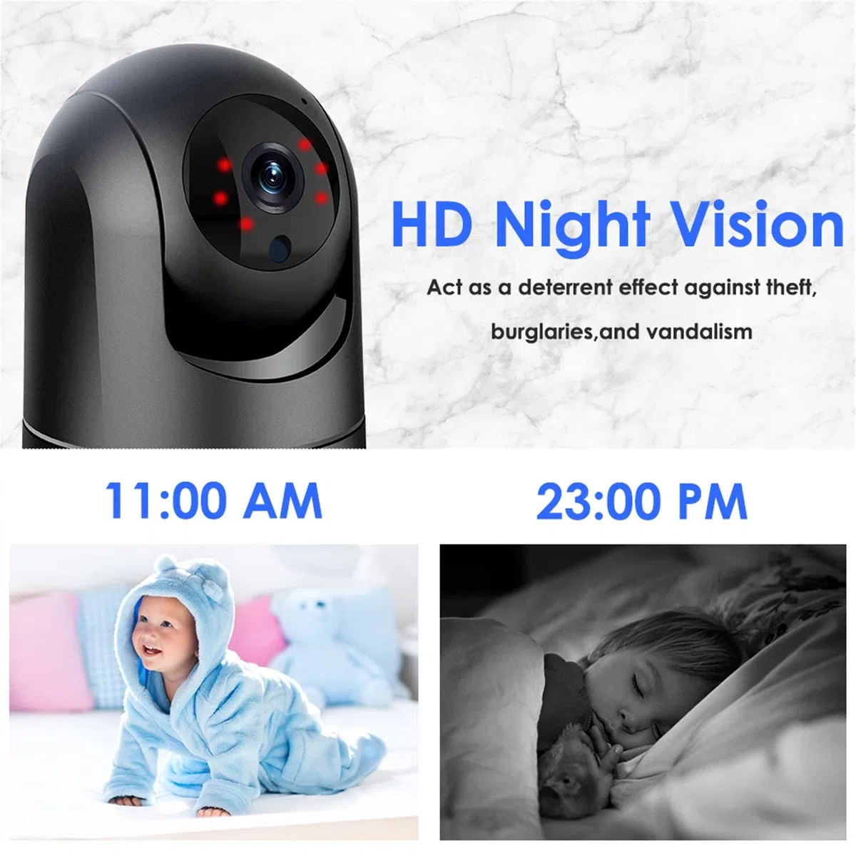 Kamery bezpieczeństwa, Kamera IP 5G 1080P niania elektroniczna Baby Monitor kamera bezpieczeństwa cctv kryty AI śledzenie IR Night Vision monitorująca wideo Alexa P2P(4MP Camera)