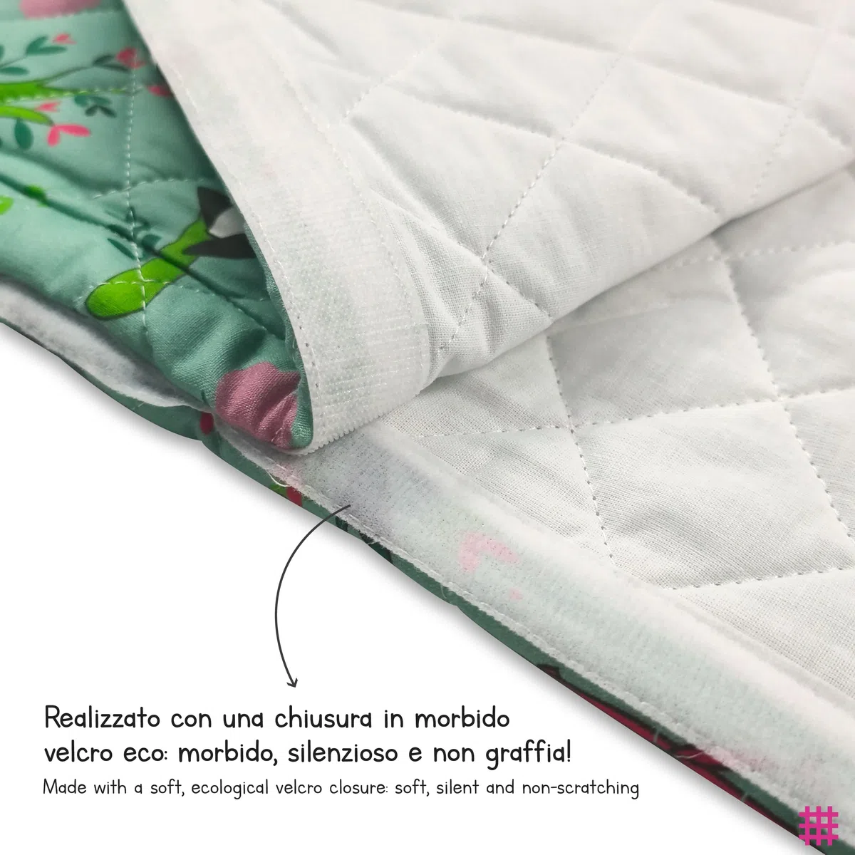Worek Nanna dla dzieci i Bimba od 2 do 6 lat - 100% bawełna - Made in Italy (Sacco Nanna panda)