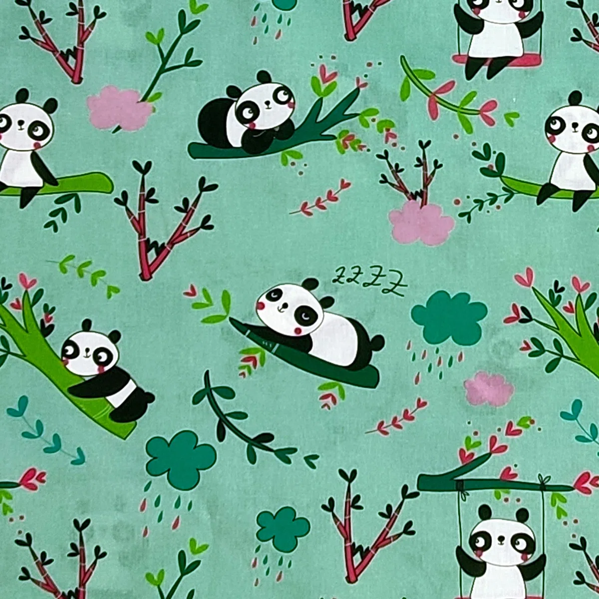 Letnia torba Nanna Haftowana dla dzieci i Bimba od 2 do 6 lat - 100% bawełna - Made in Italy (Sacco Nanna panda)