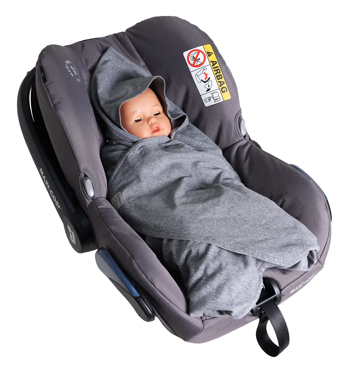 KAISER 65313/24 JERSEY Summer Beach kocyk do owijania, kolor ciemnoszary