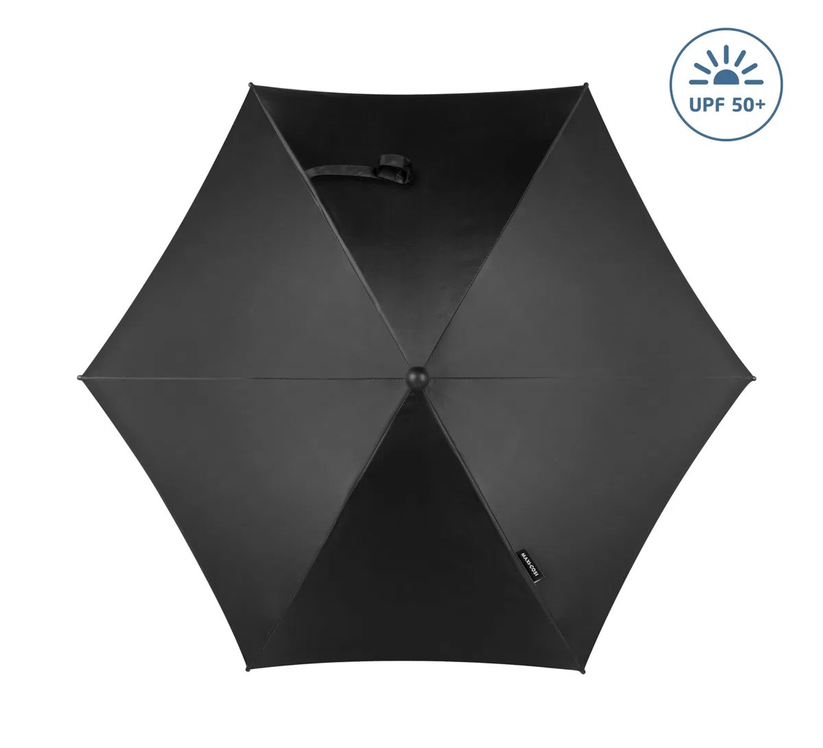 Maxi-Cosi Parasol, Parasol, stylowy i praktyczny do wszystkich wózków Maxi-Cosi i nie tylko, z ochroną UV 50+ i uniwersalnym mocowaniem Czarny Essential